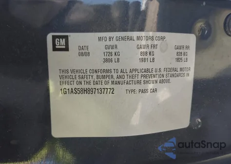 2009 Chevrolet Cobalt Ls z USA, uszkodzony, nr VIN 1G1AS58H897137772